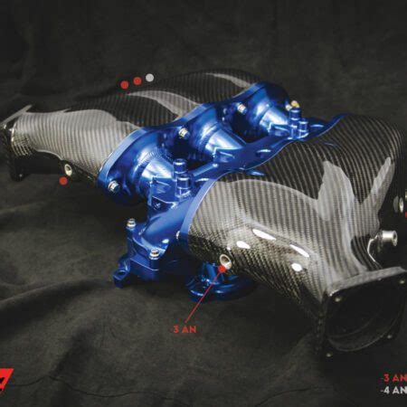 AMS Performance Carbon Fiber Clear Billet Intake Manifold With 3rd