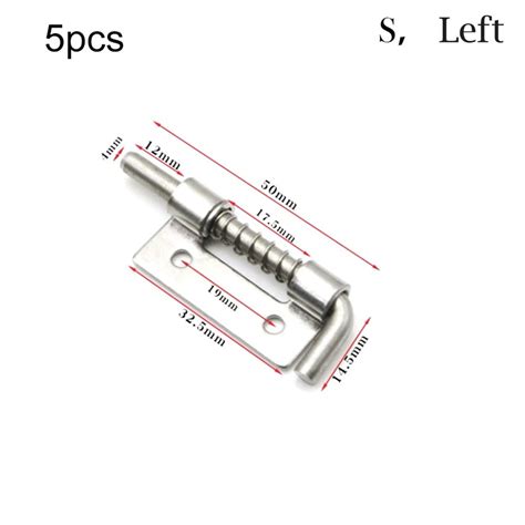 5pcs Spring Loaded Latches Security Barrel Bolt Latch Tone Door Cabinet Hinges