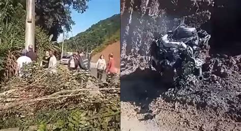 V Deo Motorista Fica Gravemente Ferido Ap S Capotar Carro E Cair Em