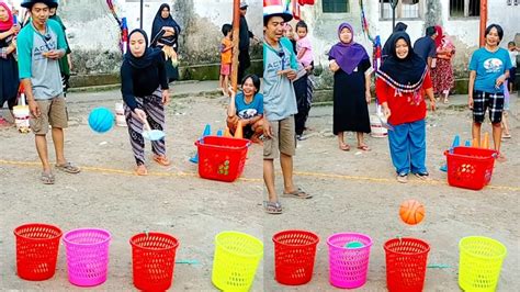 Permainan Perlombaan Bola Basket Masuk Keranjang Youtube