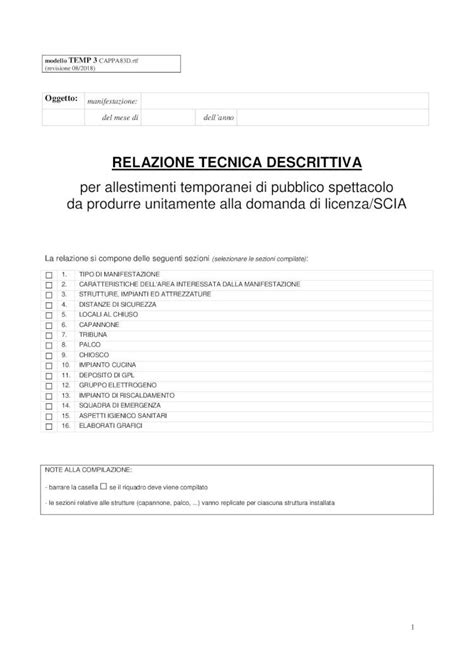 PDF RELAZIONE TECNICA DESCRITTIVA Unicoperlimpresa It RELAZIONE