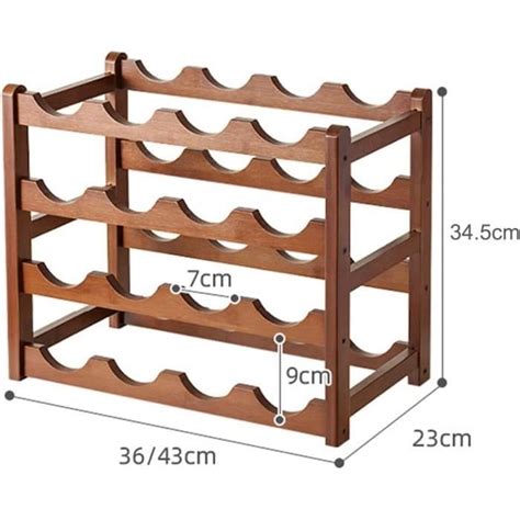 Etag Re Bouteille Casier Vin Empilable Rangement Vin Niveaux