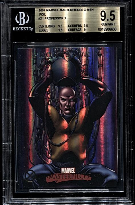 2007 Marvel Masterpieces X Men Foil X1 Professor X BGS 9 Flickr