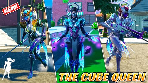 NEW Fortnite The Cube Queen Skin All Three Styles Gameplay YouTube