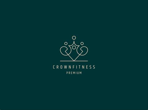 Crown Fitness Logo Graphic by hamberkah46 · Creative Fabrica