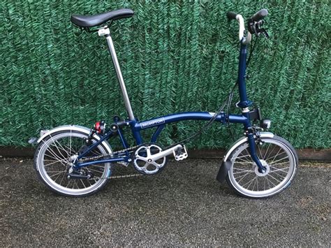 Brompton M3L Tempest Blue With Dynohub Folding Bikes 4U