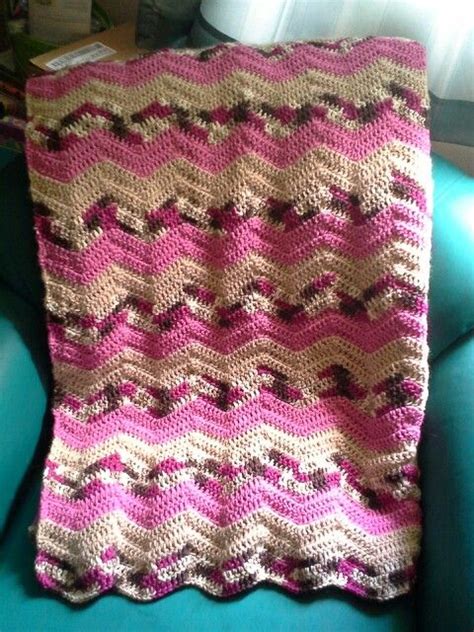 My first double crochet ripple afghan | Крючком схема