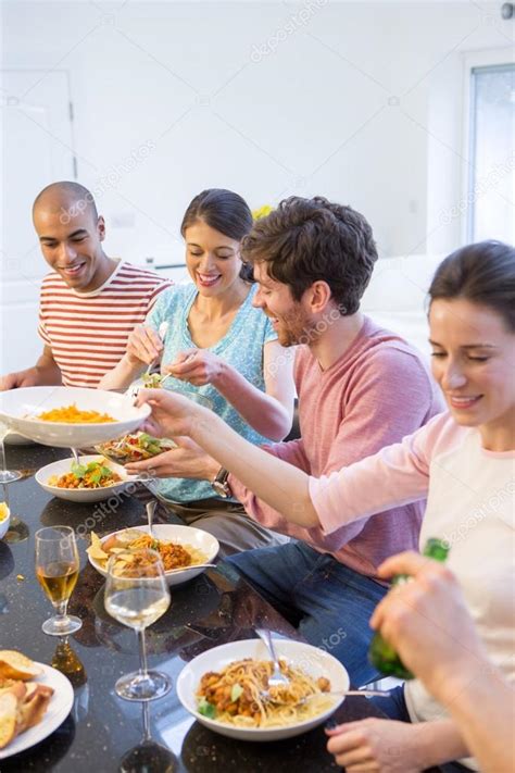 Dinner Party With Friends — Stock Photo © DGLimages #114228174