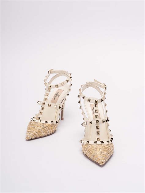 Court Shoes Valentino Garavani `rockstud` Ankle Strap Pumps