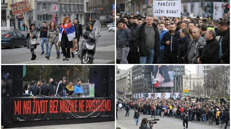 Pogledajte foto galeriju s protesta ispred Skupštine