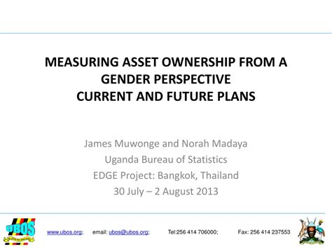 PPT MEASURING ASSET OWNERSHIP FROM A GENDER PERSPECTIVE CURRENT AND