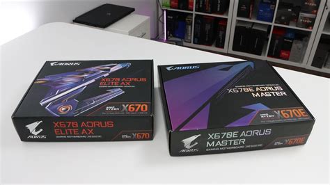 Gigabyte X670E Aorus Master X670 Aorus Elite AX Unboxing YouTube