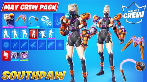 New Southpaw Skin May 2022 Crew Pack Showcase Fortnite Youtube