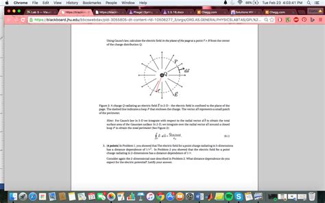 Solved Using Gausss Law Calculate The Electric Field In