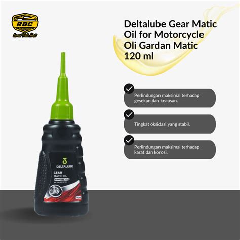 Jual Deltalube Gear Matic Oil For Motorcycle 120 Ml Oli Gardan Motor