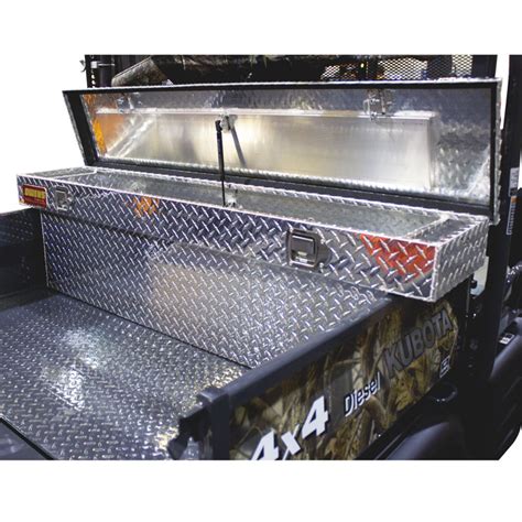 CROSSOVER TOOL BOX FOR KUBOTA RTV900 RTV1100 ALUMINUM FINISH