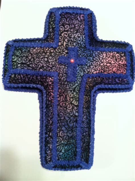 Stained Glass Cross Cake Cross Cakes Stain Glass Cross Specialty Cakes Cake Ideas Stained