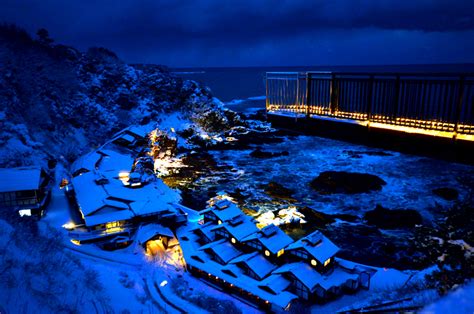 奇跡の超絶景 能登半島最先端 聖域の岬に佇む温泉 ランプの宿 Superb View Japan Onsen ウイキペディアでも「日本三大絶景