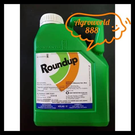 L Original Roundup Glyphosate Isopropylammonium Racun Rumput