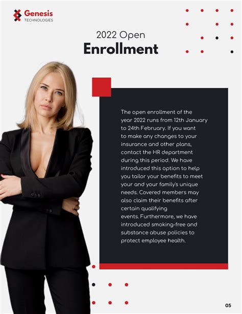 Employee Benefits Booklet Template Visme