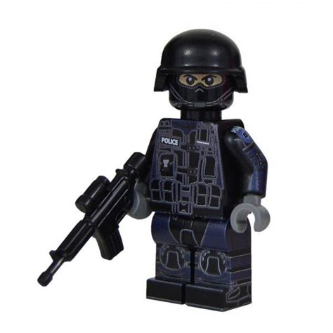 United Bricks Swat Police Minifigure Swat Police Lego Police Lego