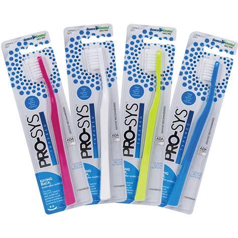 Adult Soft Tapered Toothbrush Dentist Recommended Pro Sys