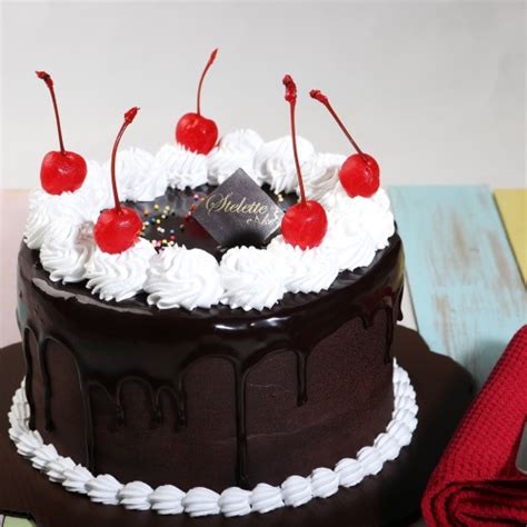 Jual Kue Ulang Tahun Chocolate Fudge Blackforest 16 Cm Bulat Murah