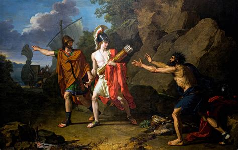 Hintergrundbilder Ulysses And Neoptolemus Taking Hercules Arrows