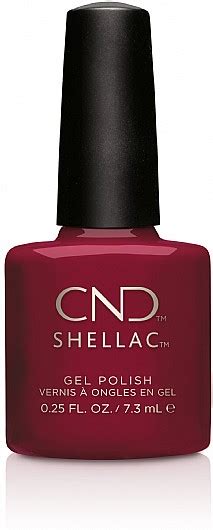 Shellac Rouge Rite לק ג ל היפואלרגני בצבע בורדו סגלגל אטום לק ג ל