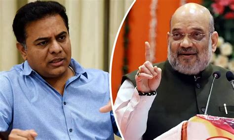 Ktr S Sarcasm On Amit Shah At Peaks