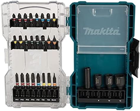 Makita B Makpac Piece Drill And Bit Set Amazon Co Uk Diy