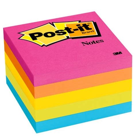 Notas Adhesivas Post It 3m 3x3 Cubo Fluorescente 5 1 Officemate