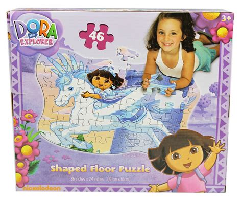 Dora The Explorer Riding Pegasus Shaped Kids Floor Puzzle 46pc