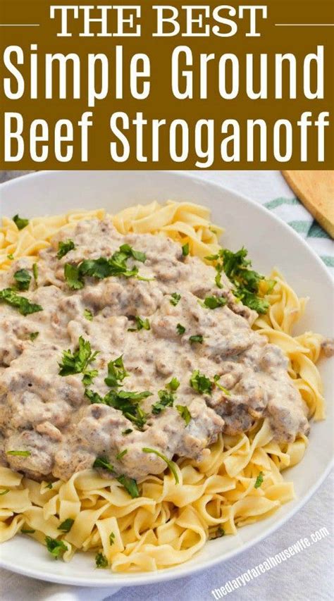 Easy Beef Stroganoff Recipe With Cream Cheese Beef Poster