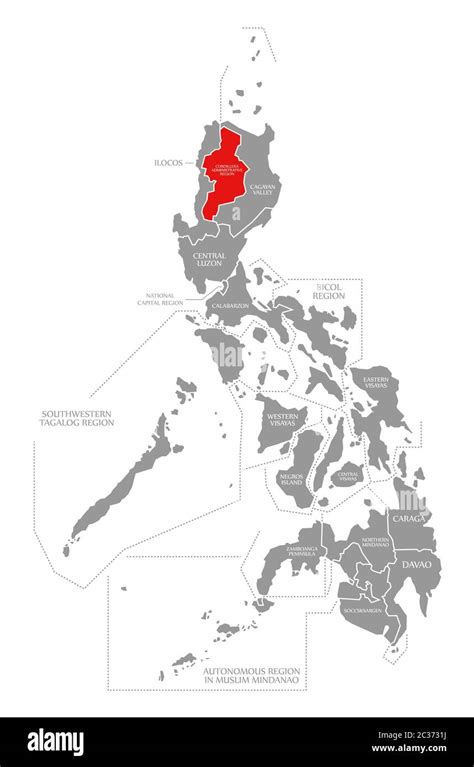 Cordillera Mountain Range Map