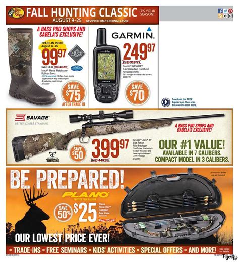 Bass Pro Shops Fall Hunting Classic Flyer August 9 to 25 Canada