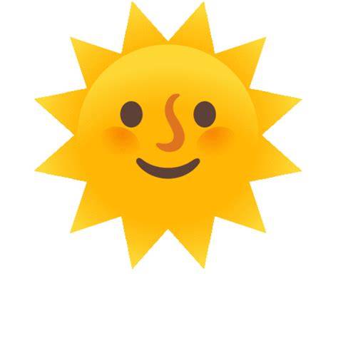 🌞 Sun with Face on Noto Color Emoji, Animated 15.0