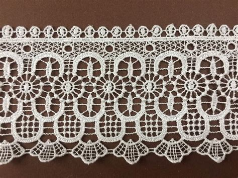 Wide Guipure Lace Fabric Szeroka Koronkowa Gipiura Vzdusna Krajka