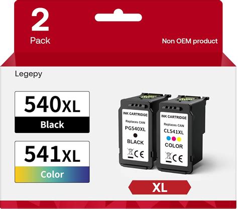 Legepy PG 540 CL 541 XL Patronen Ersatz für Canon 540 541 XL Multipack