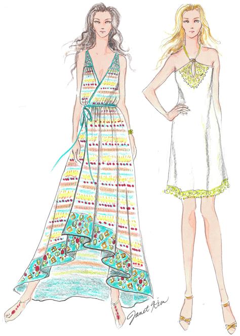 Beachwear Fashion Illustration Dresses Fashion Illustration Sketches