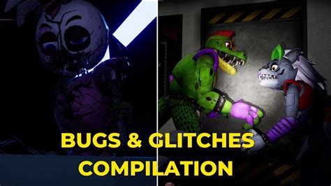 FNAF Security Breach Bugs Glitches Compilation YouTube