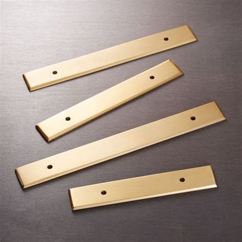 Shop Brushed Brass Backplates Take Your Hardware To The Next Level