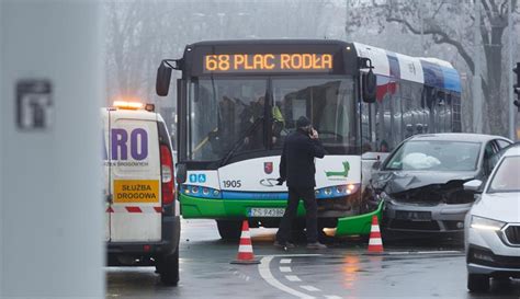 24Kurier pl Wypadek na pl Rodła Jedna osoba poszkodowana