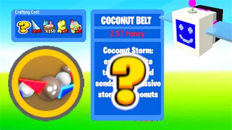 New Coconut Belt In Roblox Bee Swarm Simulator Update Coming Soon