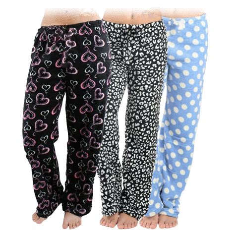 Morningsave Pack Women S Assorted Soft Plush Pajama Pants