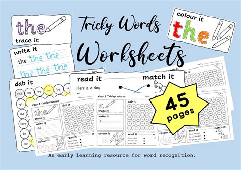 Tricky Words Assessment And Teaching Pack Y1 Teaching Resources