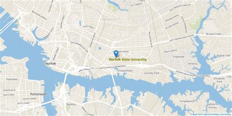 Norfolk State University Campus Map United States Map