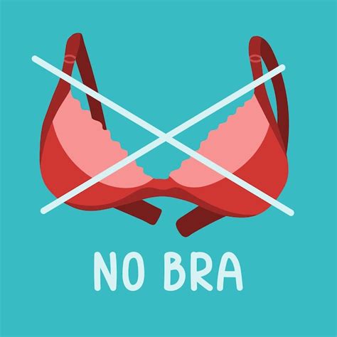 Premium Vector National No Bra Day Illustration 13 October Day