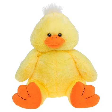 16 Inch Yellow Plush Duck Animal Toy Cuddly Soft And Huggable Stuffed