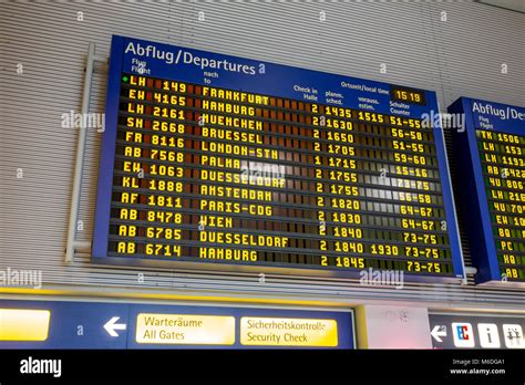 Airport Departures Sign Hi Res Stock Photography And Images Alamy